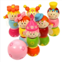 Image de Houten tafelkegelspel Feeën Bigjigs