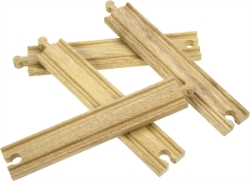 Bild von Houten rails, recht lang 4 stuks Bigjigs