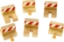 Image de Houten rails, stootblokken 6 stuks Bigjigs