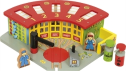 Picture of Bigjigs Rail Trein-remise groot voor 5 treinen treinbaan