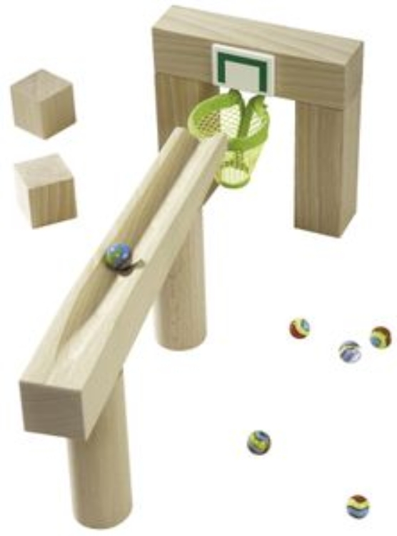 Afbeeldingen van HABA Knikkerbaan Uitbreidingsset Basketbal – Houten Speelgoed – 3+
