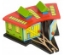 Image de Treinremise hout voor drie treinen Bigjigs