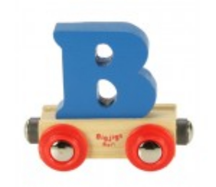 Bild von Letter B kleur, naamtrein - lettertrein Bigjigs