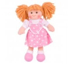 Bigjigs lappenpop Ruby  25 cm BJ-BJD020 1