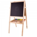 Image de Schoolbord met magneet- en krijtbord hout Bigjigs