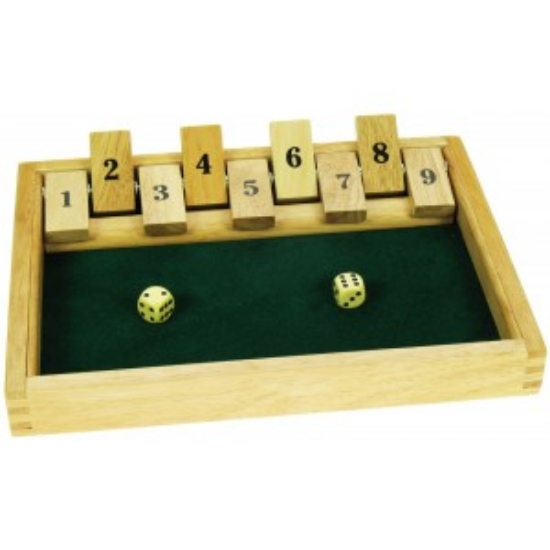 Afbeeldingen van Shut the box dobbelspel Bigjigs