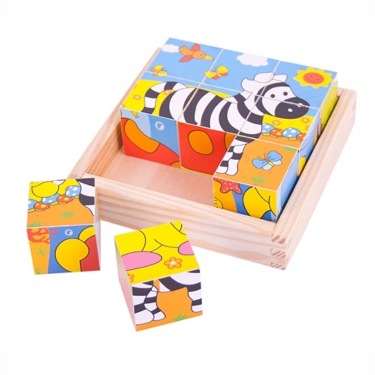 Image de Blokkenpuzzel Safaridieren 10m+ Bigjigs