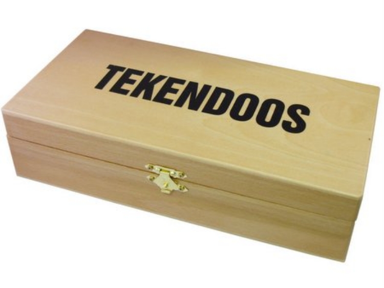 Afbeeldingen van Tekenkist, Tekendoos Hout 25 x 12,5 x 6,5 cm