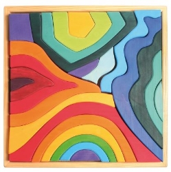 Picture of Puzzel bouwblokken 4 elementen 44,5 cm 23-delig Grimm's
