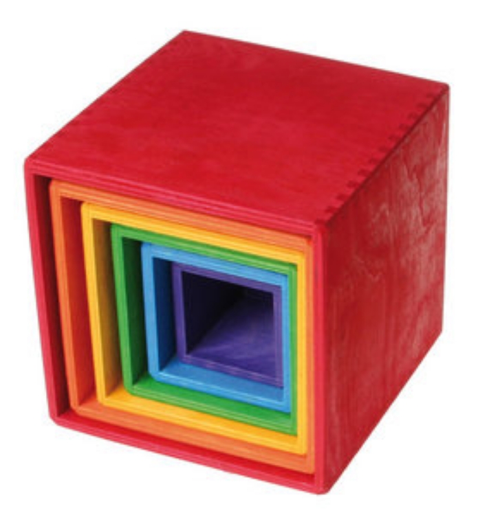 Picture of Stapelkubus-blokken gekleurd 15 cm Grimm's