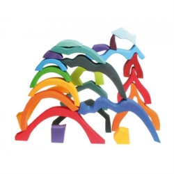 Picture of Puzzel bouwblokken 4 elementen 44,5 cm 23-delig Grimm's