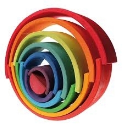 Bild von Regenboog gekleurd groot 36 cm 12-delig Grimm's