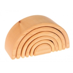 Picture of Regenboog naturel medium 17 cm 6-delig Grimm's