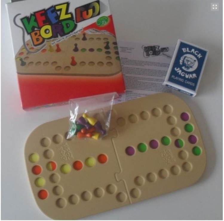 Image de Keez bord duo kunststof puzzelvorm 2-pers