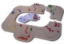 Image de Keez bord kunststof puzzelvorm 6-pers.