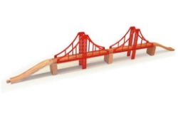 Picture of Dubbele hangbrug houten treinbaan Bigjigs