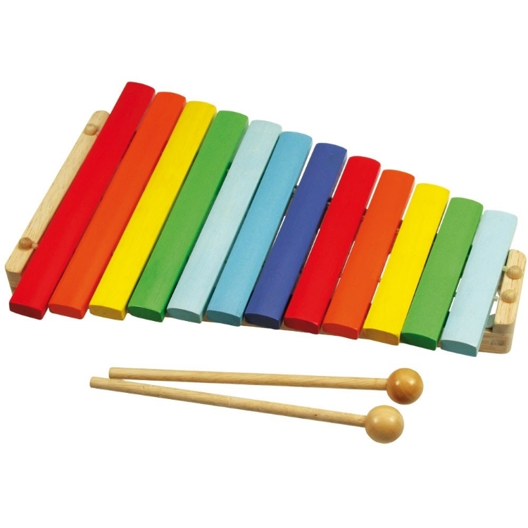 Image de Xylofoon hout gekleurd 12 toons Bigjigs