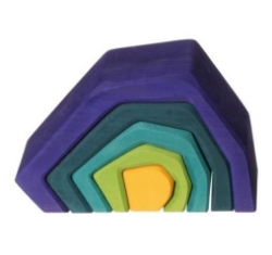 Bild von Stapelblokken Aarde 16 cm Grimm's
