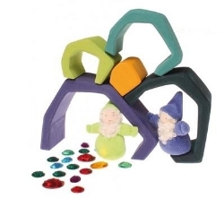 Bild von Stapelblokken Aarde 16 cm Grimm's