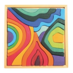 Picture of Puzzel bouwblokken 4 elementen 22,5 cm 23-delig Grimm's