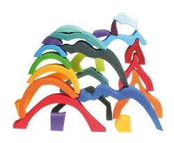 Picture of Puzzel bouwblokken 4 elementen 22,5 cm 23-delig Grimm's
