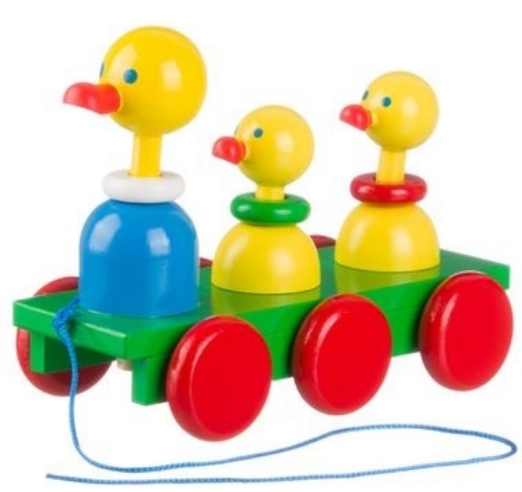 Image de Trekfiguur familie eend moeder vooraan