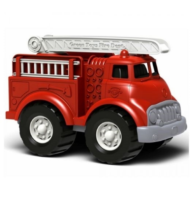 Image de Brandweerauto rood 27cm - recycled plastic - Greentoys