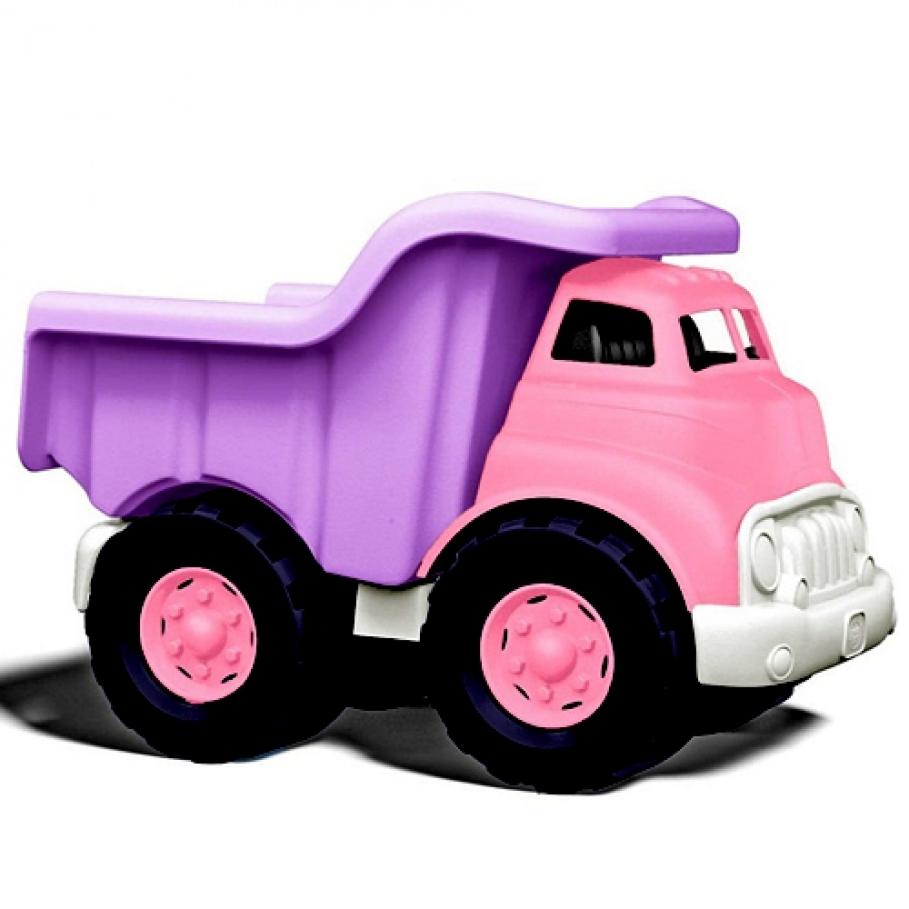 Afbeeldingen van Kiepwagen paars/roze 27cm - recycled plastic - Greentoys