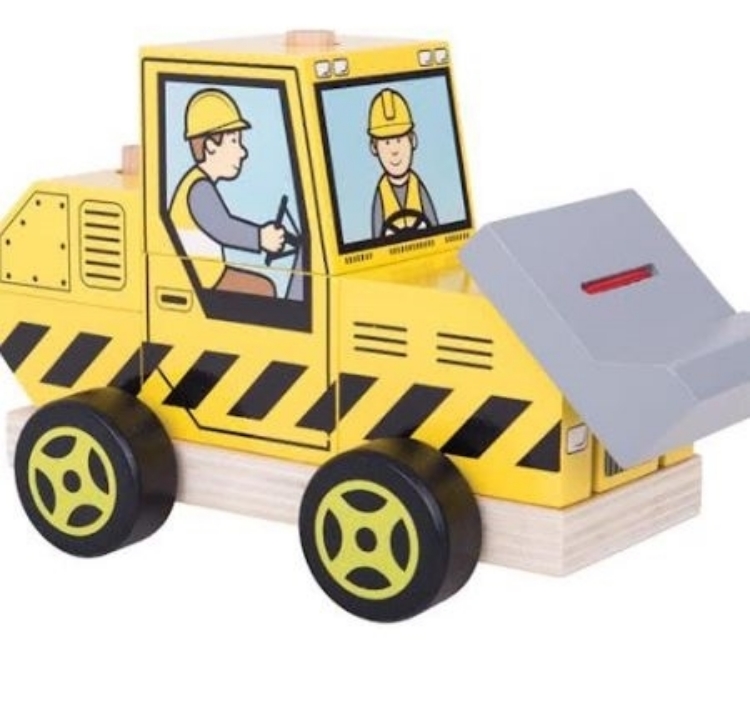 Image de Stapelpuzzel Bulldozer Bigjigs