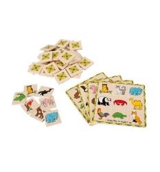 Picture of Houten memoryspel Lotto Dieren Bigjigs
