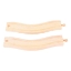 Image de Houten rails, flauwe bocht 2 stuks Bigjigs