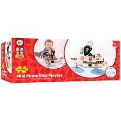 Image de Speelset hout Piratenschip 10-delig Bigjigs