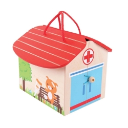 Image de Speelset hout Het Ziekenhuis 10-delig Bigjigs