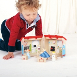 Image de Speelset hout Het Ziekenhuis 10-delig Bigjigs