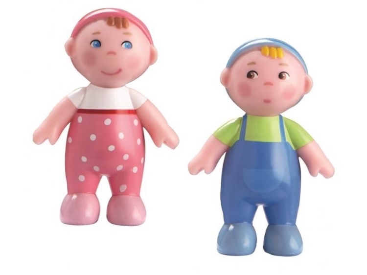 Afbeeldingen van Poppenhuis pop Little Friends babies Haba