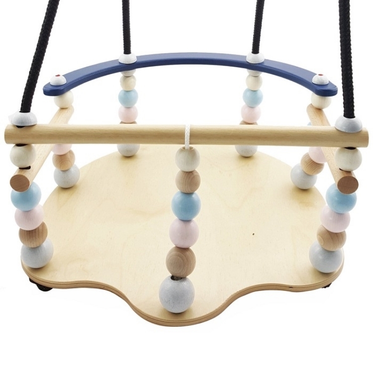 Afbeeldingen van Luxe  peuterschommel Hess pastel blauw rose
