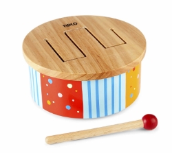 Afbeeldingen van Houten drum trommel 12 mnd+ Tidlo