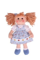 Afbeeldingen van Lappenpop Christine 34cm Bigjigs