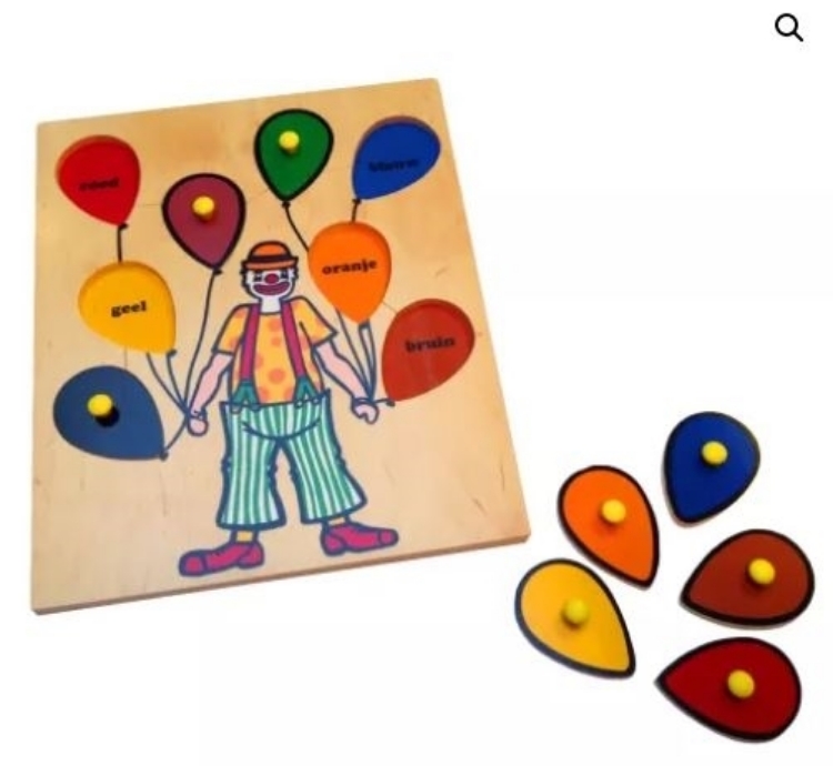 Picture of SALE!!!   Harmony Toys Knoppuzzel Kleuren leren met Clown 
