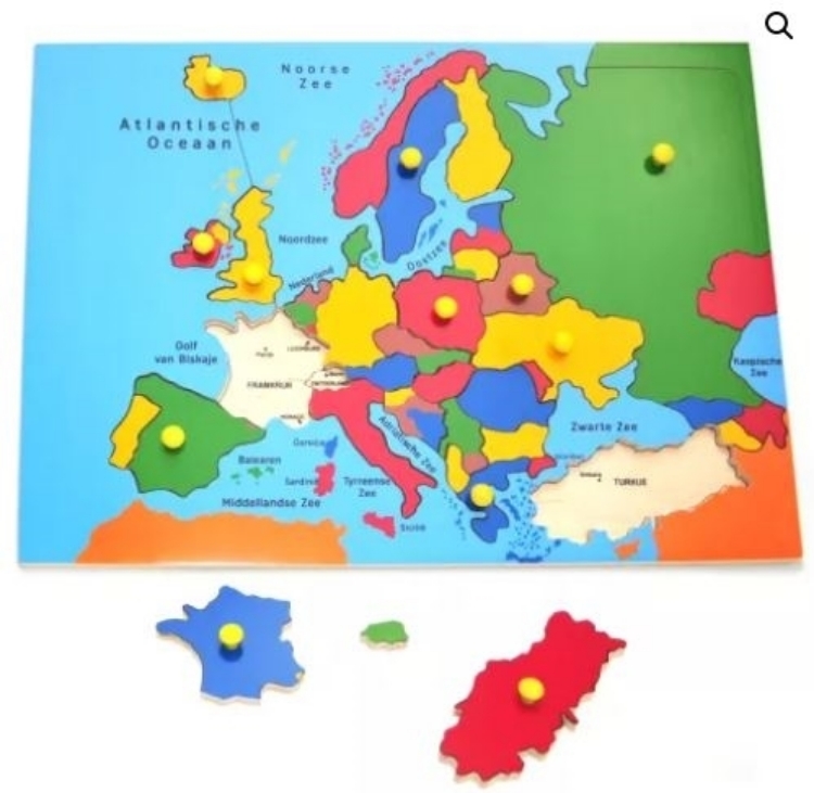 Picture of SALE!!!  Harmony Toys Knop- legpuzzel Europa 3+