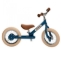 Trybike Steel 2-in-1 loopfiets Vintage Blauw met stalen frame, luchtbanden en verstelbaar zadel – geschikt voor kinderen van 15 maanden tot 6 jaar.