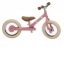Trybike Steel 2-in-1 loopfiets Vintage Roze met luchtbanden, verstelbaar zadel en stalen frame – geschikt voor kinderen van 15 maanden tot 6 jaar.
