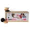 Image de Damstenen, zwart en naturel essenhout, in houten kist, ⌀ 30 mm