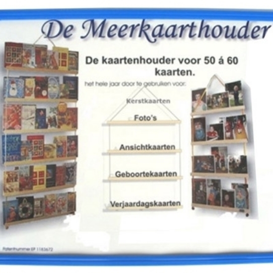 Afbeeldingen van Meerkaarthouder groot: B 50 CM x H 100 CM