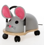 Afbeeldingen van Wheelybug small muis loopwagen met zwenkwielen 1+