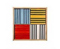 Picture of Kapla, doos, 100 plankjes, 8 kleuren Octicolor