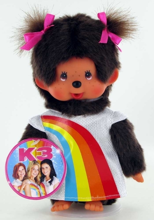 Bild von Monchichi meisje K3 regenboogjurk