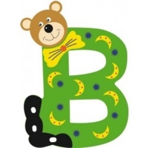 Bild von Gekleurde beren letter B