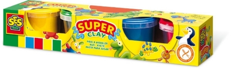 Picture of Super modeleerklei 4 kleuren SES