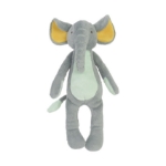 Afbeeldingen van Knuffel Olifant Evan zacht grijs/groen 30 cm Happy Horse